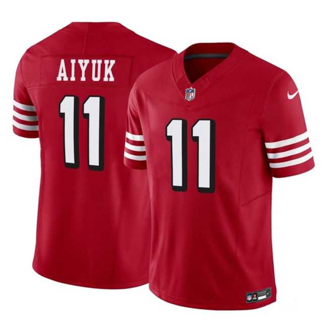 Men & Women & Youth San Francisco 49ers #11 Brandon Aiyuk Red 2023 F.U.S.E. Vapor Limited Throwback Jersey->san francisco 49ers->NFL Jersey